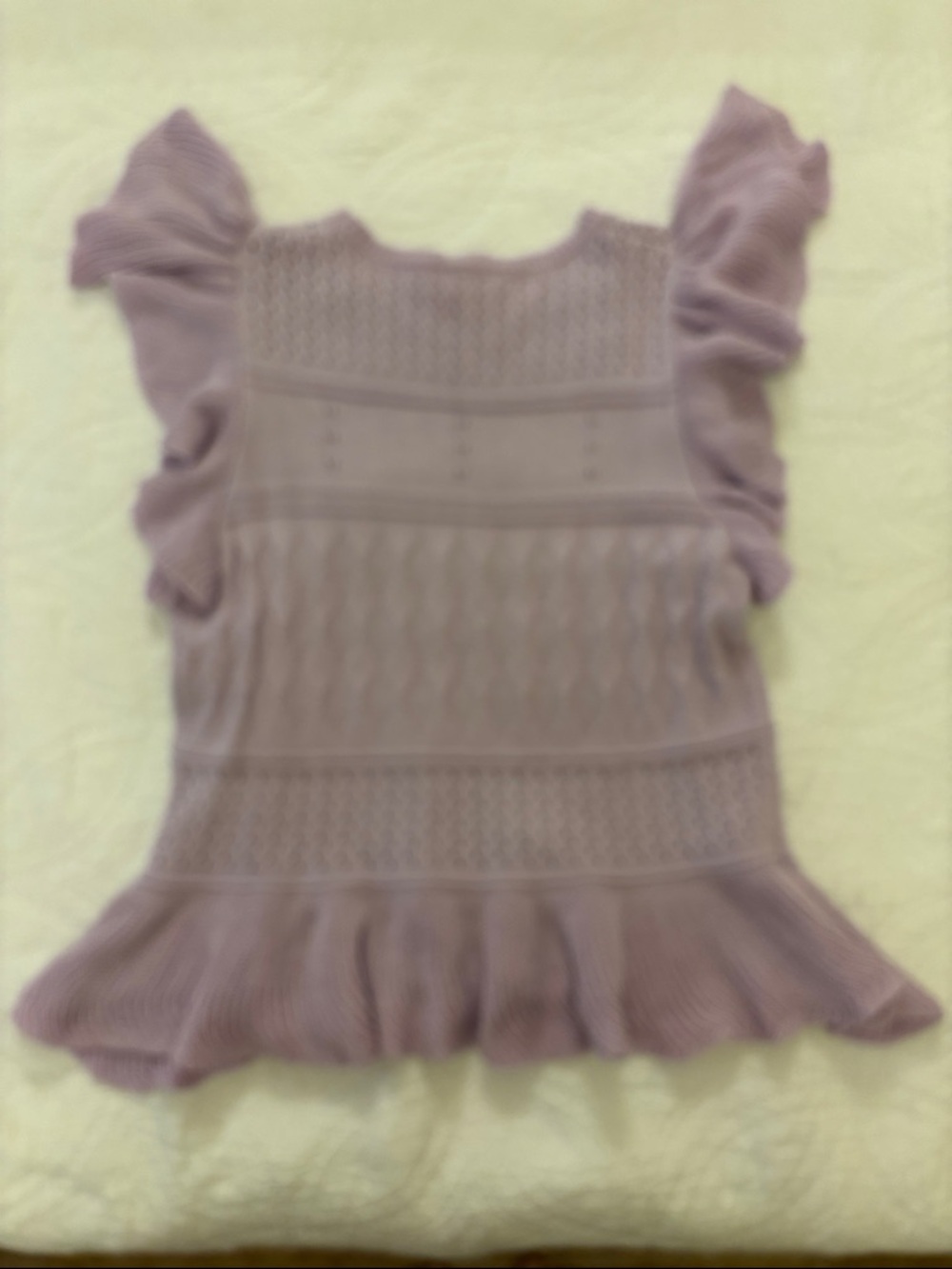 Lavender Ruffle Knit Top - Picture 5 of 9
